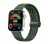 GIOPUEY Bracelet Compatible avec Huawei Watch Fit 3/4/4 Pro, Souple silicone Sangle Bracelet [Résistant à l'usure] [Respirant] - army green