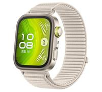 GIOPUEY Bracelet Compatible avec Huawei Watch Fit 4 Pro/Fit 4/3, Sangle tressée en nylon doux [unisexe] - Beige