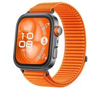 GIOPUEY Bracelet Compatible avec Huawei Watch Fit 4 Pro/Fit 4/3, Sangle tressée en nylon doux [unisexe] - Orange