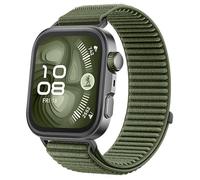 GIOPUEY Bracelet Compatible avec Huawei Watch Fit 4 Pro/Fit 4/3, Sangle tressée en nylon doux [unisexe] - DarkGreen