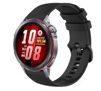 GIOPUEY Bracelet Compatible avec Huawei Watch GT Runner 2, Souple Silicone Sangle Bracelet [Résistant à l'usure] [Respirant] - Black