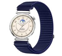 GIOPUEY Bracelet Compatible avec Huawei Watch GT6 41mm/GT5/GT5 Pro 42mm, Nylon Réglable Boucle Nylon Respirant Sport Loop Bracelet Extérieur Strap Band - DarkBlue