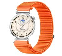 GIOPUEY Bracelet Compatible avec Huawei Watch GT6 41mm/GT5/GT5 Pro 42mm, Nylon Réglable Boucle Nylon Respirant Sport Loop Bracelet Extérieur Strap Band - Orange