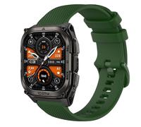 GIOPUEY Bracelet Compatible avec KOSPET Tank M4, Souple silicone Sangle Bracelet [Résistant à l'usure] [Respirant] - Dark Green