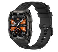 GIOPUEY Bracelet Compatible avec KOSPET Tank M4, Souple silicone Sangle Bracelet [Résistant à l'usure] [Respirant] - Black