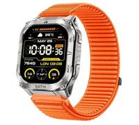 GIOPUEY Bracelet Compatible avec KOSPET Tank M4C, Nylon Réglable Boucle Nylon Respirant Sport Loop Bracelet Extérieur Strap Band - Orange