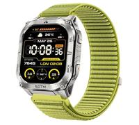 GIOPUEY Bracelet Compatible avec KOSPET Tank M4C, Nylon Réglable Boucle Nylon Respirant Sport Loop Bracelet Extérieur Strap Band - Green