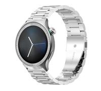 GIOPUEY Bracelet Compatible avec Motorola Moto Watch 2026, Acier inoxydable Sangle Bracelet [Résistant à l'usure] - silver