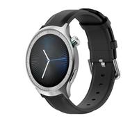 GIOPUEY Bracelet Compatible avec Motorola Moto Watch 2026, cuir véritable Sangle Bracelet [Résistant à l'usure] [Respirant] - Black