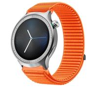 GIOPUEY Bracelet Compatible avec Motorola Moto Watch 2026, Nylon Réglable Boucle Nylon Respirant Sport Loop Bracelet Extérieur Strap Band - Orange