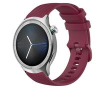 GIOPUEY Bracelet Compatible avec Motorola Moto Watch 2026, Souple silicone Sangle Bracelet [Résistant à l'usure] [Respirant] - Dark Red
