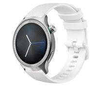 GIOPUEY Bracelet Compatible avec Motorola Moto Watch 2026, Souple silicone Sangle Bracelet [Résistant à l'usure] [Respirant] - White