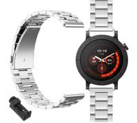 GIOPUEY Bracelet Compatible avec Nothing CMF Watch 3 Pro, Acier inoxydable Sangle Bracelet [Résistant à l'usure] - silver