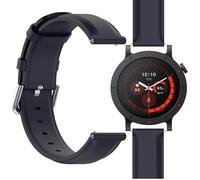 GIOPUEY Bracelet Compatible avec Nothing CMF Watch 3 Pro, cuir véritable Sangle Bracelet [Résistant à l'usure] [Respirant] - Navy blue