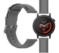 GIOPUEY Bracelet Compatible avec Nothing CMF Watch 3 Pro, cuir véritable Sangle Bracelet [Résistant à l'usure] [Respirant] - Grey