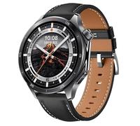 GIOPUEY Bracelet Compatible avec One-Plus Watch 3/2/2R, Cuir véritable Sangle Bracelet [Résistant à l'usure] [Respirant] black