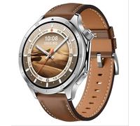 GIOPUEY Bracelet Compatible avec OnePlus Watch 3/2/2R, Cuir véritable Sangle Bracelet [Résistant à l'usure] [Respirant] Montre Bracelet - Brown