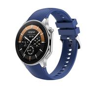 GIOPUEY Bracelet Compatible avec OnePlus Watch 3/2/2R/OPPO Watch X - Sangle Souple en Silicone [Résistant à l'Usure] [Respirant] pour Montre - Bleu Nuit