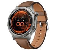 GIOPUEY Bracelet Compatible avec OnePlus Watch 4/Oppo Watch X3, Cuir véritable Sangle Montre Bracelet [Résistant à l'usure] [Respirant] - Brown