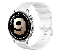 GIOPUEY Bracelet Compatible avec OnePlus Watch Lite, Souple Silicone Sangle Bracelet [Résistant à l'usure] [Respirant] - White