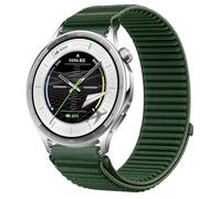 GIOPUEY Bracelet Compatible avec OPPO Watch S, Nylon Réglable Boucle Nylon Respirant Sport Loop Bracelet Extérieur Strap Band - DarkGreen