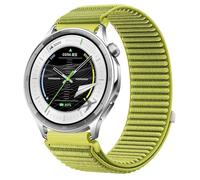 GIOPUEY Bracelet Compatible avec OPPO Watch S, Nylon Réglable Boucle Nylon Respirant Sport Loop Bracelet Extérieur Strap Band - Green