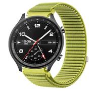 GIOPUEY Bracelet Compatible avec Oppo Watch Sport, Nylon Réglable Boucle Nylon Respirant Sport Loop Bracelet Extérieur Strap Band - Green