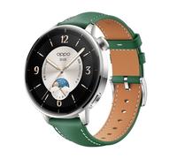 GIOPUEY Bracelet Compatible avec Oppo Watch X2 Mini, cuir véritable Sangle Montre Bracelet [Résistant à l'usure] [Respirant] - Green