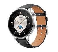 GIOPUEY Bracelet Compatible avec Oppo Watch X2 Mini, cuir véritable Sangle Montre Bracelet [Résistant à l'usure] [Respirant] - Black