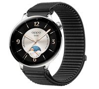 GIOPUEY Bracelet Compatible avec Oppo Watch X2 Mini, Nylon Réglable Boucle Nylon Respirant Sport Loop Bracelet Extérieur Strap Band - Black