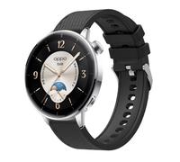 GIOPUEY Bracelet Compatible avec Oppo Watch X2 Mini, Souple silicone Sangle Bracelet [Résistant à l'usure] [Respirant] - Black