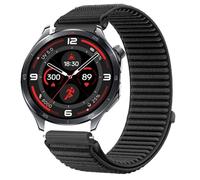 GIOPUEY Bracelet Compatible avec Oppo Watch X2, Nylon Réglable Boucle Nylon Respirant Sport Loop Bracelet Extérieur Strap Band - Black