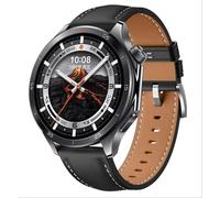 GIOPUEY Bracelet Compatible avec Oppo Watch X2/Watch X, Cuir véritable Sangle Bracelet [Résistant à l'usure] [Respirant] Montre Bracelet - Black