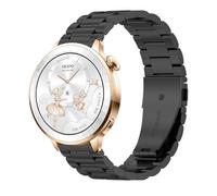 GIOPUEY Bracelet Compatible avec Oppo Watch X3 mini, Acier inoxydable Sangle Bracelet [Résistant à l'usure] - black