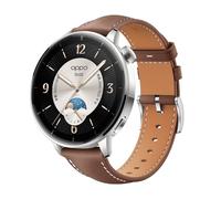 GIOPUEY Bracelet Compatible avec Oppo Watch X3 mini, cuir véritable Sangle Montre Bracelet [Résistant à l'usure] [Respirant] - Brown