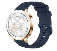 GIOPUEY Bracelet Compatible avec Oppo Watch X3 mini, Souple silicone Sangle Bracelet [Résistant à l'usure] [Respirant] - Dark Blue