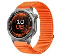 GIOPUEY Bracelet Compatible avec Oppo Watch X3, Nylon Réglable Boucle Nylon Respirant Sport Loop Bracelet Extérieur Strap Band - Orange
