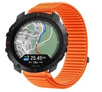 GIOPUEY Bracelet Compatible avec Polar Grit X2 Pro, Nylon Réglable Boucle Nylon Respirant Sport Loop Bracelet Extérieur Strap Band - Orange