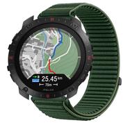 GIOPUEY Bracelet Compatible avec Polar Grit X2 Pro, Nylon Réglable Boucle Nylon Respirant Sport Loop Bracelet Extérieur Strap Band - DarkGreen