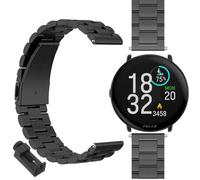 GIOPUEY Bracelet Compatible avec Polar Ignite 3, Acier inoxydable Sangle Bracelet [Résistant à l'usure] - black