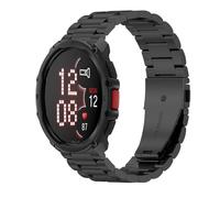 GIOPUEY Bracelet Compatible avec Polar Street X, Acier Inoxydable Sangle Bracelet [Résistant à l'usure] - Black