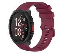 GIOPUEY Bracelet Compatible avec Polar Street X, Souple Silicone Sangle Bracelet [Résistant à l'usure] [Respirant] - Dark Red