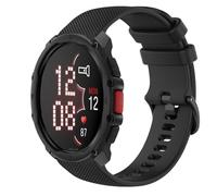 GIOPUEY Bracelet Compatible avec Polar Street X, Souple Silicone Sangle Bracelet [Résistant à l'usure] [Respirant] - Black