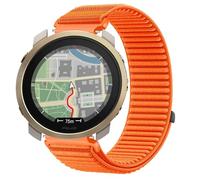 GIOPUEY Bracelet Compatible avec Polar Vantage M3, Nylon Réglable Boucle Nylon Respirant Sport Loop Bracelet Extérieur Strap Band - Orange