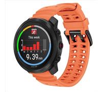 GIOPUEY Bracelet Compatible avec Polar Vantage M3, Souple Silicone Sangle Bracelet [Résistant à l'usure] [Respirant] Montre Bracelet - Orange