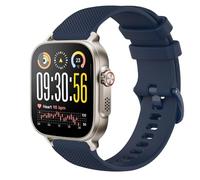 GIOPUEY Bracelet Compatible avec Realme Watch 5, Souple Silicone Sangle Bracelet [Résistant à l'usure] [Respirant] - Dark Blue