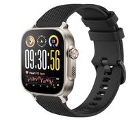 GIOPUEY Bracelet Compatible avec Realme Watch 5, Souple Silicone Sangle Bracelet [Résistant à l'usure] [Respirant] - Black