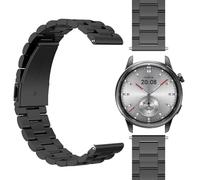 GIOPUEY Bracelet Compatible avec Realme Watch S2, Acier Inoxydable Sangle Bracelet [Résistant à l'usure] Montre Bracelet - Black
