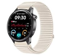 GIOPUEY Bracelet Compatible avec Realme Watch S2, Nylon Réglable Boucle Nylon Respirant Sport Loop Bracelet Extérieur Strap Band - Beige