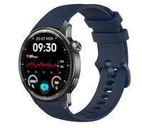 GIOPUEY Bracelet Compatible avec Realme Watch S2, Souple Silicone Sangle Bracelet [Résistant à l'usure] [Respirant] Montre Bracelet - Dark Blue